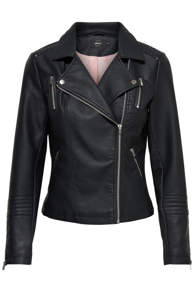 ONLGEMMA FAUX LEATHER BIKER OTW NOOS 15153079 Black